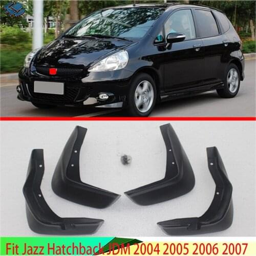 For Honda Fit Jazz Hatchback JDM 2004 2005 2006 2007 Set Molded Mud Flaps Mudflaps Splash Guards Front Rear Mudguards