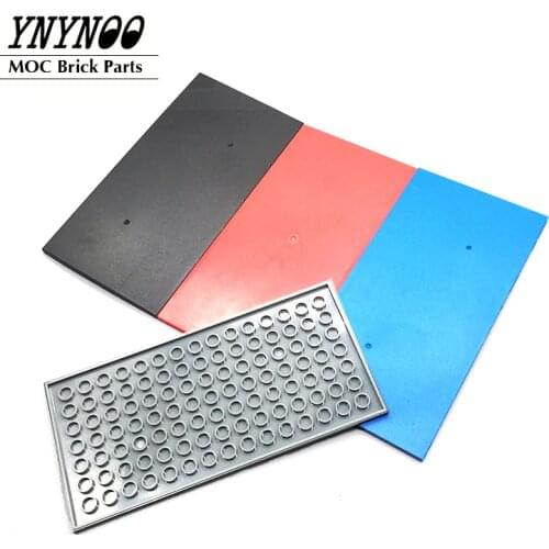 MOC Parts 90498 Flat Tile 8x16 Bottom Tubes Panel Building Blocks Educational Rebrickable Plate Toys for 10221 75244 Nameplate