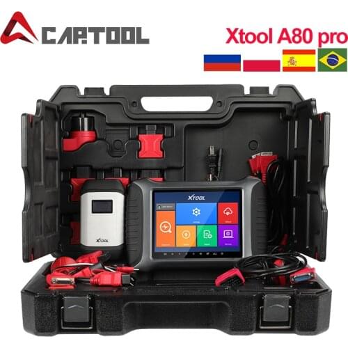XTOOL A80 pro OBD II Diagnostic Tool With ECU Coding/Programmer for BMW/Benz/VW/Ford/Mazda OBD2 Scanner Free update Online