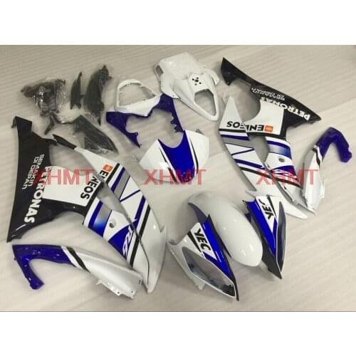 For YZF600 R6 2008 - 2015 Body Kits YZF R6 2014 Abs Fairing YZF R6 14 15 Blue White Fairings