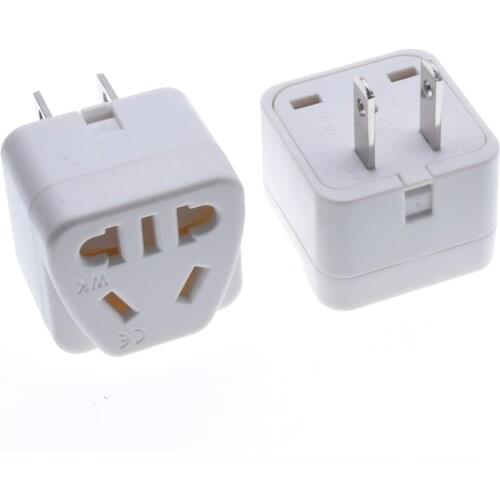 US 2-Flat pins Type A Travel Adpter, US/AU/China to Philippines Japan Taiwan Thailand Multiple Converter, AC Travel Power Plug