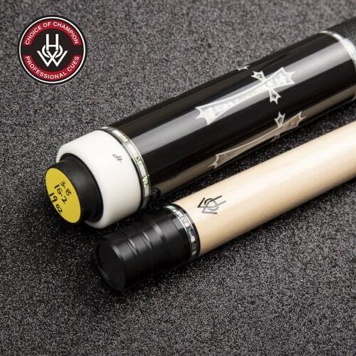 HOW H-293 Pro Series Cp Plus 12.5mm Ebony High-end Joint Abalone Shell Inlay Billiard Pool Cue Stick Kit Professional China 2019