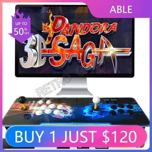 Pandora Saga 3D Game Console WIFI Version 4188 in 1 Arcade PCB Board HD Video 160 3D Games Push Joystick Controller VGA HDMI