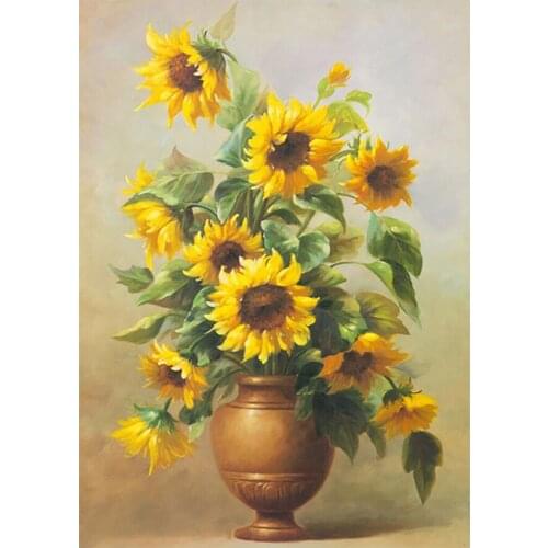 Classical flower vase Diamond Painting floral Sunflower Mosaic Full Drill 5D nouveaute Mosaic Embroidery DIY Cross Stitch gifts