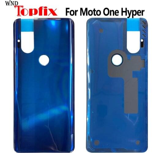 New Cover For Motorola Moto One Hyper Back Battery Cover Door Rear Glass Housing Case One Hyper Battery Cover Housing