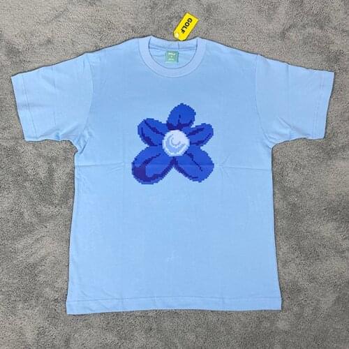 New digital Flowers golf Le Fleur Tyler The Creator T Shirts T-Shirt Hip Hop Skateboard Street Cotton T-Shirts Tee Top #AB67