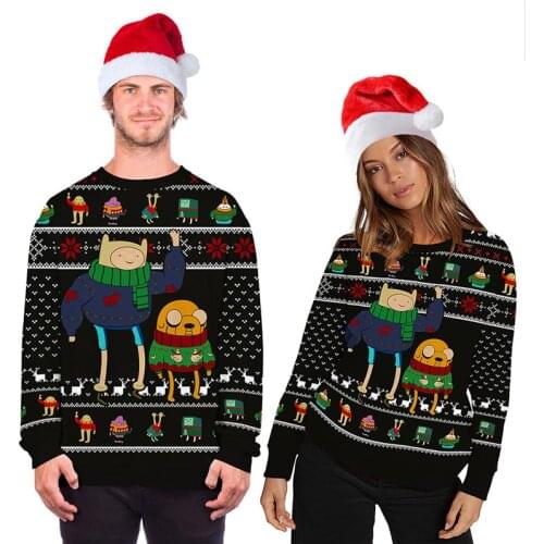 New Ugly Funny Christmas Sweater Unisex Men Women Holiday Vacation Party Pullover Sweaters Jumpers Tops Autumn Winter Clothing