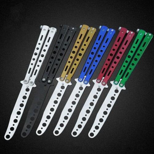 C27 Trainer butterfly 440C Blade steel Handle outdoor camping Hunting Knife EDC Pocket Free-swinging Knife