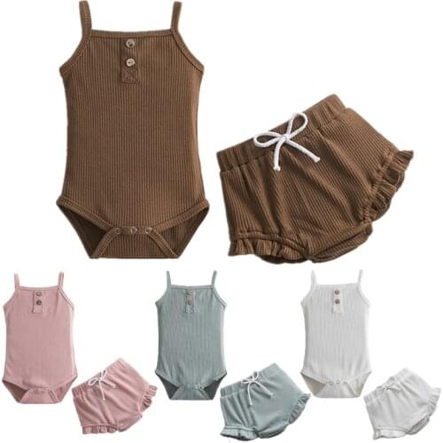 Baby Girls Boys Pajamas Sets Cotton Tops Shorts Pants 2PCS Outfits 12M 24M Infantil 1 2 Years Toddler Kids Girl Home Casual Wear