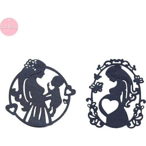 Cutting Dies Baby and Mom Mold Metal Die Cutters For Scrapbooking Paper Puncher Card Making Supplies Die Cut Diy Craft Tools