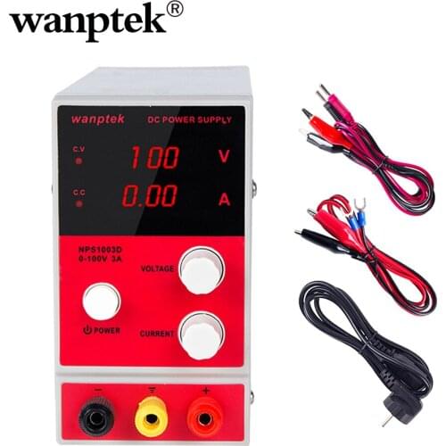Wanptek DC Adjustable Power Supply 100V 3A Regulated Bench Variable Laboratory Power Supplies voltage and current regulator
