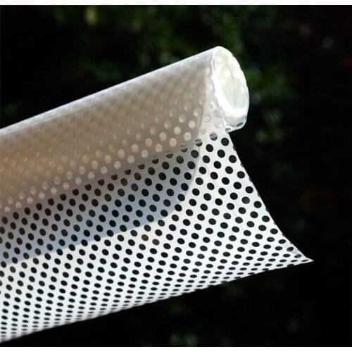 Black net white mesh pattern self-adhesive glass film mesh glass stickers kids room office window stickers light stickers