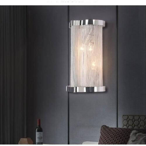 Northern Europe Creative light Color Modern Corridor Sliver The study Bedroom Art machine head Wall lamp Round Multicolor