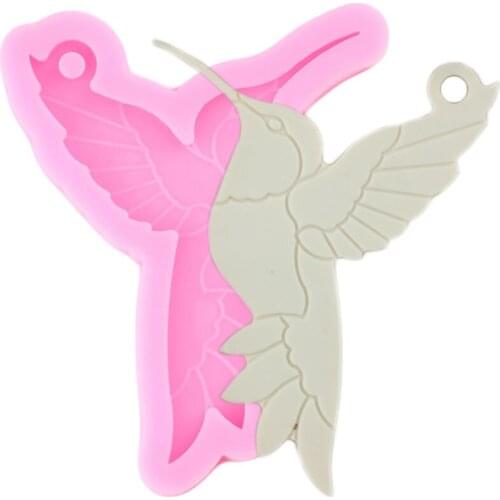 Bird Silicone Mold DIY Craft Keychain Molds Pendant Clay Resin Mould Necklace Charms Making Jewelry Molds