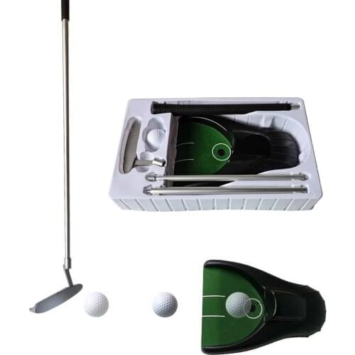 Golf Ball Return Exerciser Set Automatic Golf Ball Training Return Machine Golf Ball Kick Back Return Putting Cup Training Aids
