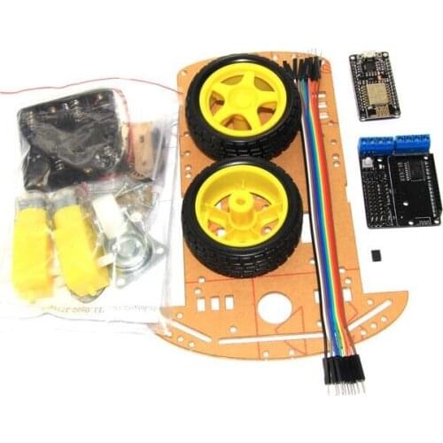 2WD Rc Wifi Smart Car Kit L293D By ESP-12E For ESP8266 Esp 12e Diy Rc Toy Remote Control By Phone Lua NodeMCU+Motor Shield+Car