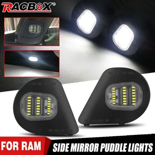 2pcs Led Side Mirror Puddle Light Mirrors Lamp Side Marker Lights for Dodge Ram 5500 4500 3500 2500 1500 2019 2010 Car Styling