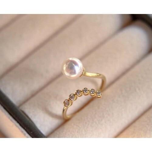 925 Sterling Silver Adjustable Finger Ring Base Settings Findings Jewelry Parts Fittings Accessories for Pearls Beads Stones