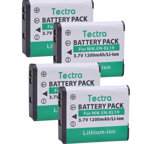 1200mAh EN-EL19 Battery For Nikon Coolpix W150 S32 S100 S2800 S3200 S3300 S3500 S3600 S4100 S4200 S4300 S5200 S5300 S6500 S6600