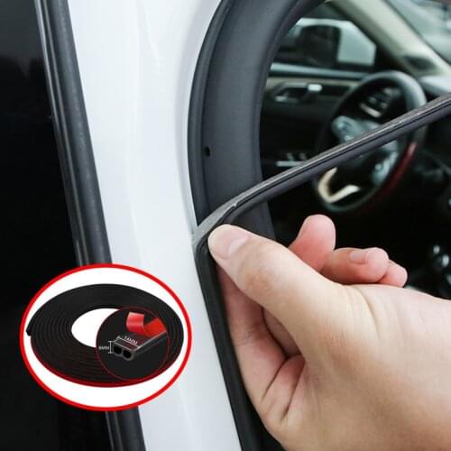 Anti-collision B Type Sealing Strip Auto Door Sound Insulation Car Trunk Hood TailRubber Weatherstrip Edge Trim Noise автотовары