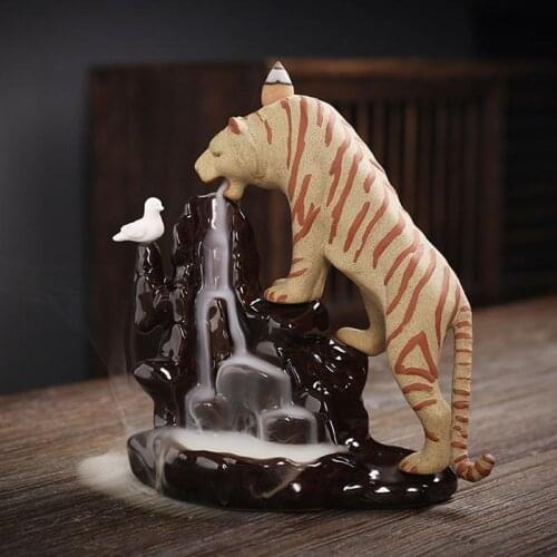 Ceramic Incense Burner Delicate Aromatherapy Ornament Incense Holder Censer Desk Office Home Decor Teahouse Use Stick Censer