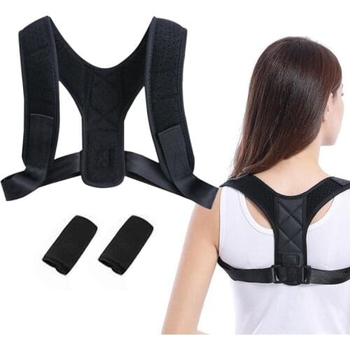 1PCS Back Posture Corrector Clavicle Support Back Shoulders Straight New Corset Spine Lumbar With Two Back Support Belt Unisex
