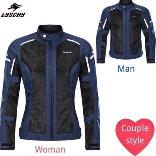 Motorcycle Jackets Men Woman Couple Mesh Moto Jacket Motocross Riding Equipment Summer Breathable Motorcycle Clothin Riding Gear