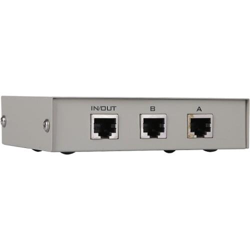 MT-VIKI 2 Port RJ45 LAN CAT Network Switch Selector Internal External Network Server Switcher RJ45-2