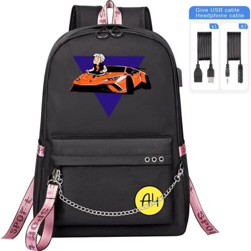 2021 а4 мерч Backpacks Men Women USB Charging Travel Backpack Merch A4 Waterproof Childrens School Bag