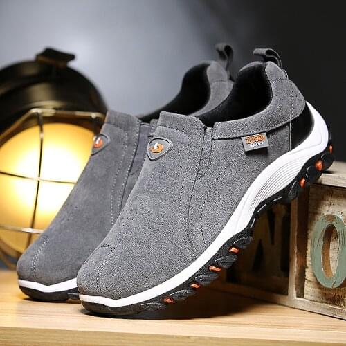 ShengY Mens Walking Shoes Slip-On Comfortable Anti-Slip Sneakers Footwear Breathable Big Size 39-48