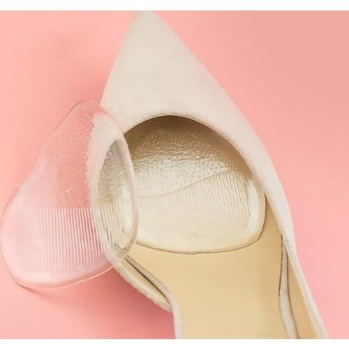 1pair Transparent Elastic Forefoot Silicone Shoe Pad Foot Support Cushions Sore Pain Insole Foot Care Soft Pain Relief for Women