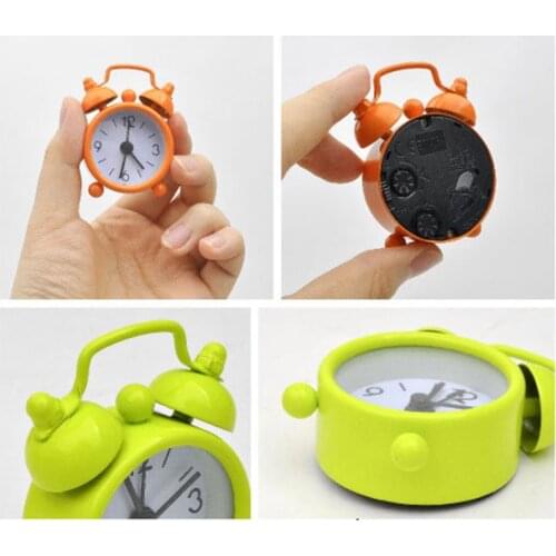 Table clock Creative Cute Mini Metal Small Alarm Clock Electronic Small Alarm Clock loud alarm clock despertador будильник #A