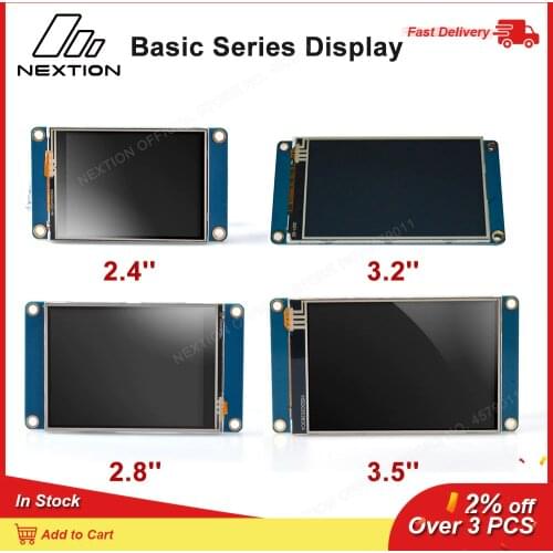 Nextion Basic LCD Display Generic 2.4" 2.8" 3.2" 3.5" HMI TFT Intelligent LCD Touch Display Module 5V Full-color Display