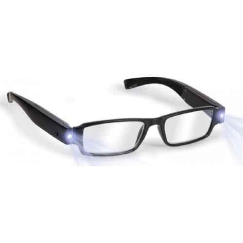 Gelx LED Lighted Book Reading Glasses, Easy Lighting On Vacation In Tent Or In Your Car