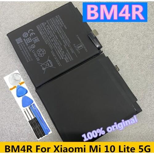 Original BM4R Battery For Xiaomi Mi 10 Lite 5G BM4R Genuine Replacement Phone Battery 4160mAh