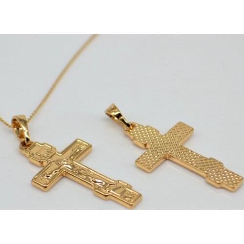 Orthodox Cross Pendant Necklace Fashion Religious jewelry 001