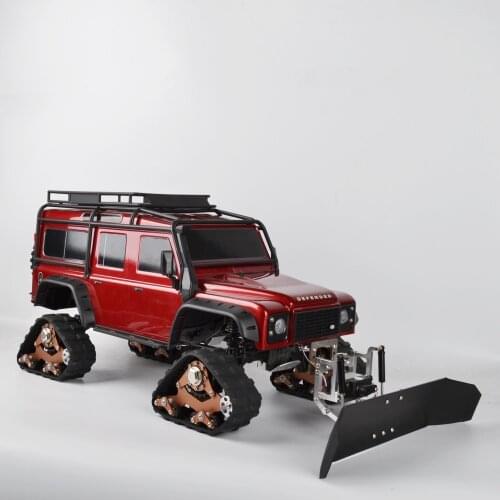 RC Metal Snow Shovel And Servo Snow Sweeping Tools Radio Control for Axial SCX10 Traxxas TRX4 1/10 RC Crawler Car