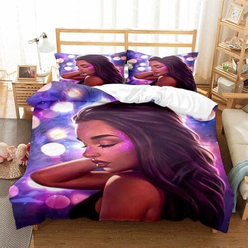 African Beauty Girls Bedding Set 3d Duvet Cover Sets Comforter Bed Linen Twin Queen King Single Size Fashion Luxury Gift Sexy