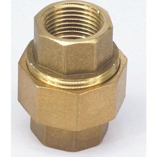 Brass pipe union Connector Coupling 3/8" BSP female Thread Plumbing fittings water Air fuel oil