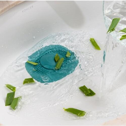 Press Type Floor Drain Sink Drain Hair Catcher For Kitchen Bathroom Washbasin Sink Filter Shower Floor Filter Bathroon Products