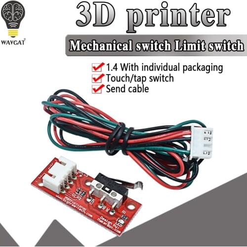 1/3/6pcs Endstop Switch for Arduino End stop Limit Switch+ Cable High Quality Mechanical Endstop for 3D Printer RAMPS 1.4