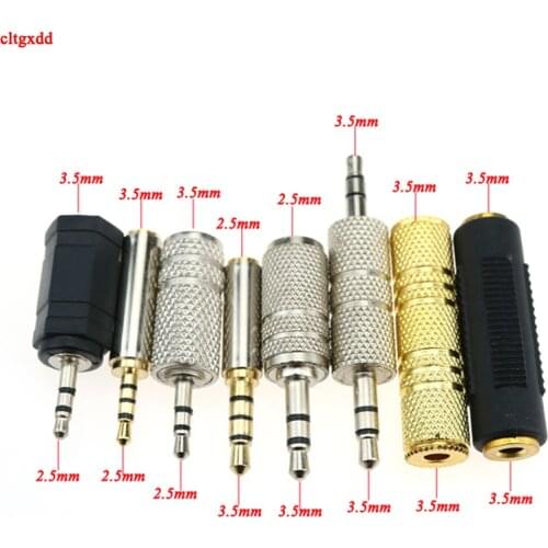 1pcs 3.5mm Female To Female Audio Adapter Connector Coupler Stereo Extension Audio plug Converter 2.5mm Male to 3.5mm female