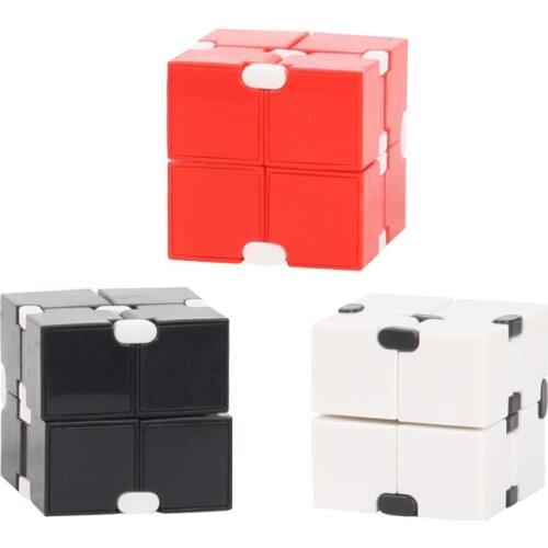 1Pcs Children Adult Decompression Toy Infinity Magic Cube Puzzle Toys Relieve Stress Funny Game Four Corner Maze Toys ABS 9988
