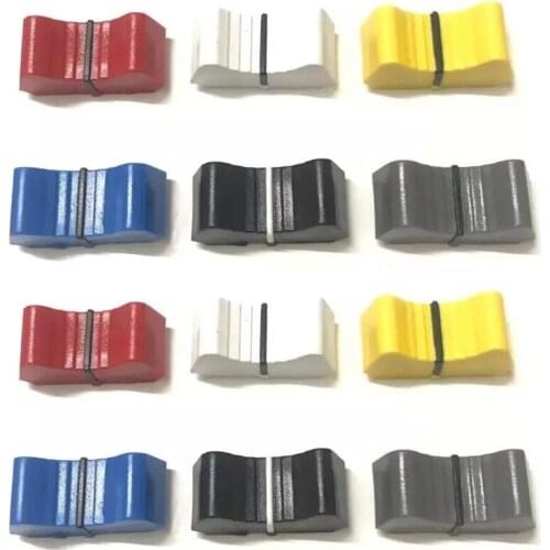 12pcs T-type Mixer Potentiometer Fader Knob Cap for YAMAHA Allen SOUNDCRAFT / L25MM W11MM H9MM