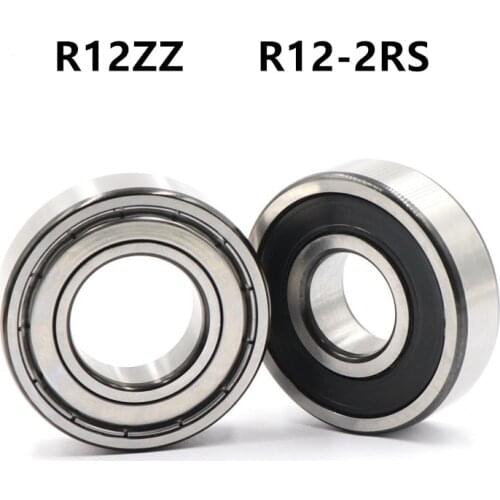 20pcs R12ZZ R12-2RS shielded bearing inch series 3/4"x 1-5/8"x 7/16" inch 19.05*41.275*11.112 mm miniature shielded ball bearing