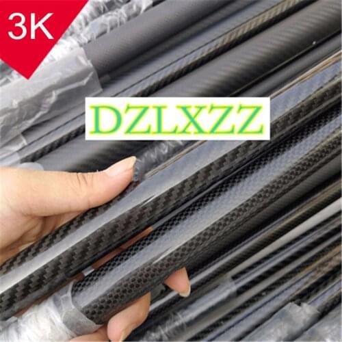 2x 20mm-30mm Plain Matte 3K Carbon Fiber Tube Pipe Carbon Fber Rod DIY Drone Frame Arm Landing Gear Accessories Length 500mm