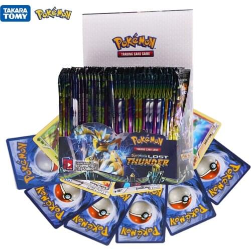 324Pcs Pokemon Cards TCG:LOST Thunder Sword&Shield Sun&Moon English Trading Card Game Booster Box Collectible Kid Toys Gift