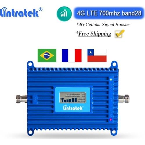 4G 700MHz Signal Repeater LTE Band 28 Cell Phone Signal Booster 70dB Cellular Amplifier Free Shipping Brazil Internet Network