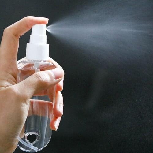 5Pcs 60ml Portable Alcohol Spray Bottle Hand Sanitizer Hook Keychain Carriers