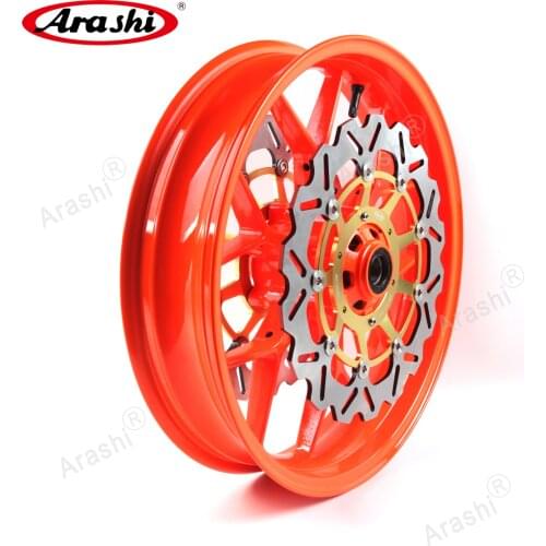 Arashi For HONDA CBR600RR 2007 - 2017 Front Wheel Rim Rims Front Brake Disc Rotors CBR600 CBR 600 RR 2008 2009 2010 2011 2012